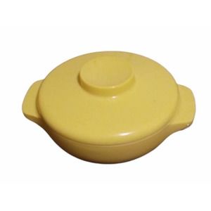 Vintage Harmony House Catalina Melmac Gold Yellow Cover Sugar Bowl #209